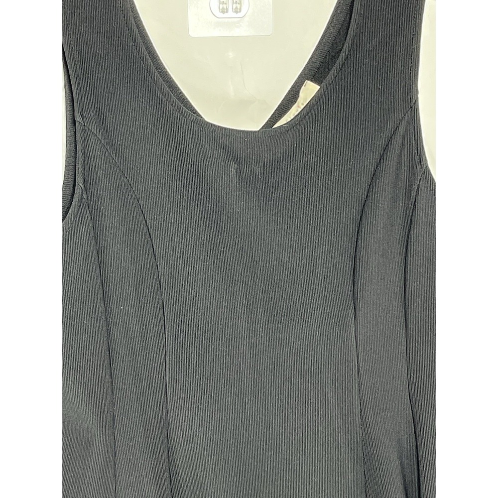 Elodie Dress‎ Womens Size Large Black Knit Stretch Sleeveless Sheath New - Picture 2 of 8
